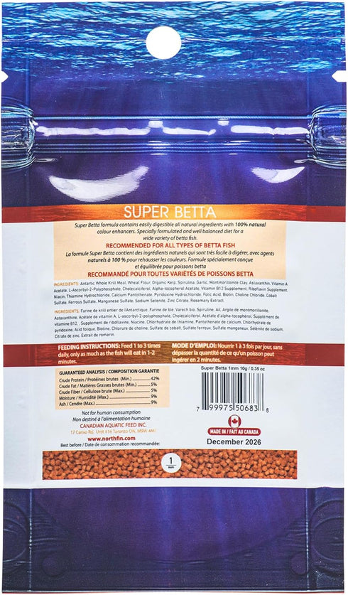 Northfin Super Betta Fish Food