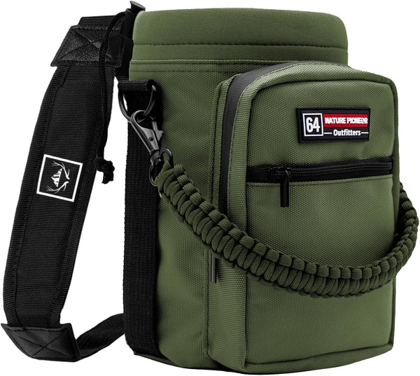 NATURE PIONEOR Water Bottle Holder with Adjustable Strap - Half/One Gallon (64/128oz)