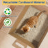 Gxsdj 9PCS Pets,16.5 13.5 5.9 Inch Disposable Litter Boxes for Cats,Foldable Cardboard Cat Litter Box