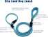 Slip Lead Dog Leash(6ft),Strong Nylon Rope Leash Anti-Choking Anti-Pull and Outdoor Walking Training Lead for Small Medium Large Dogs (Light Bule, 1/2"×6ft)