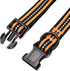 Mile High Life Reflective Dog Collar, Nylon Pet Collars with Buckle, Light Weight Puppy Collars for Small Dogs (Orange,