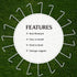 Tent Stakes for Outdoor Camping - Heavy Duty Metal, Galvanized Rust-Free Yard Stakes, 10 Garden Edging Fence Hooks
