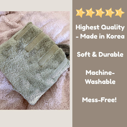 DERPYCHAPPY Premium Dog Towel Robe & Dog Bathrobe for Drying Dogs Made in Korea | Super Absorbent Quick & Adjustable
