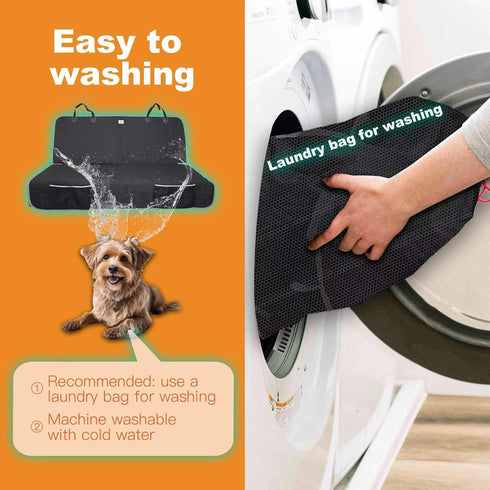 F150/Ram1500/GMC Reliadura Back Seat Cover for Dogs, Washable Bench Seat Covers for Trucks,Nonslip Truck Seat Cover