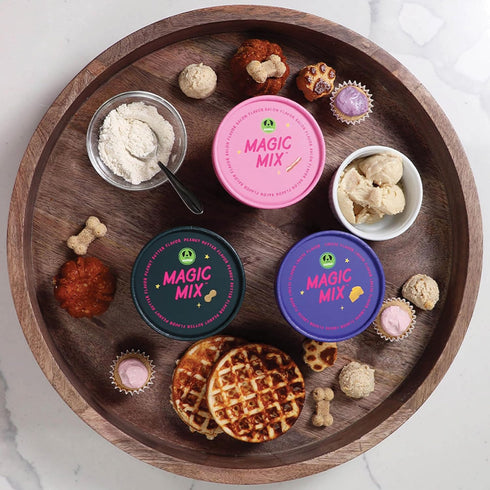 Magic Mix - Peanut Butter Flavor, 4oz All-in-One Powdered Treat Mix for Dogs, Just Add Water