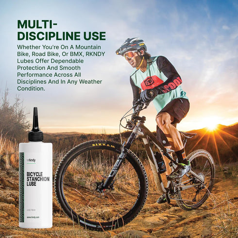 Fork Stanchion & Shock Lube - Premium Bicycle/Bike Suspension Lubricant for Eliminating Rust, Dirt, and Contaminants