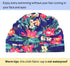 Honbay Pleated Swimming Cap, Long Hair Swim Cap Bathing Cap, Non-Waterproof (Canna)