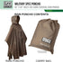 USGI Industries Military Style Poncho - Multi Use Rip Stop Camouflage Rain Poncho