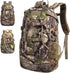 Hunting Backpack - Outdoor Daypack for Bow or Rifle with Rain Cover, Green