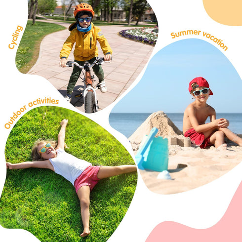 Mdvora 3/6/12/24pcs Set, Kids Sunglasses Toddler Sunglasses, for Outdoor