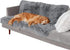 Furhaven Waterproof Throw Blanket for Dogs & Indoor Cats, Washable Shaggy Plush Calming Long Faux Fur & Velvet - Gray,