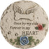 Pet Memorial Stone for Loss Dog or Cat, Sympathy Bereavement Gifts, Pet Grave Markers with Paw Prints