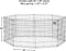 MidWest Homes For Pets Foldable Metal Dog Exercise Pen / Pet Playpen, 24'W x 30'H