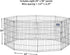 MidWest Homes For Pets Foldable Metal Dog Exercise Pen / Pet Playpen, 24'W x 30'H