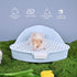 RUBYHOME Triangle Potty Trainer Pet Pan for Baby Rabbit, Chinchillas, Small Guinea Pigs, Ferret, Galesaur, Corner