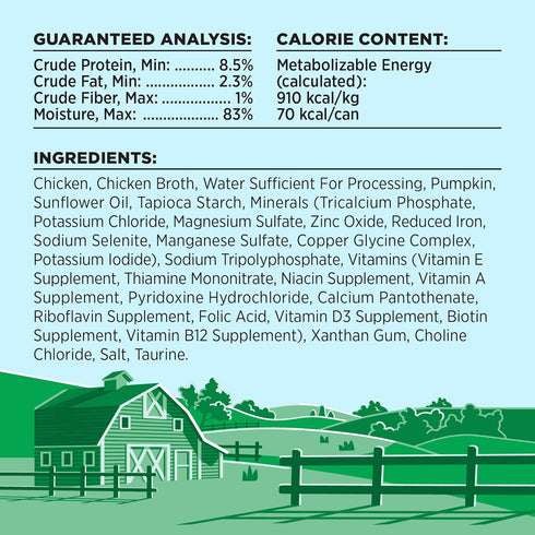 BIXBI Liberty Grain Free Canned Wet Cat Food, Chicken & Pumpkin Recipe in Broth, 2.75 oz (Pack of 24)