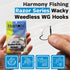 Harmony Fishing - Razor Series Wacky Weedless WG Hooks - The Ultimate Bass Fishing Hooks for The Wacky Rig & Neko Rig