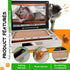 Cardboard Scratching Laptop for Cats - 3-in-1 Durable Corrugated Cat Scratcher with Toy Plush Fluffy Mouse & Bell Ball