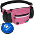 PetAmi Dog Fanny Pack, Treat Pouch for Walking and Training, Water Bottle Holder, Pink