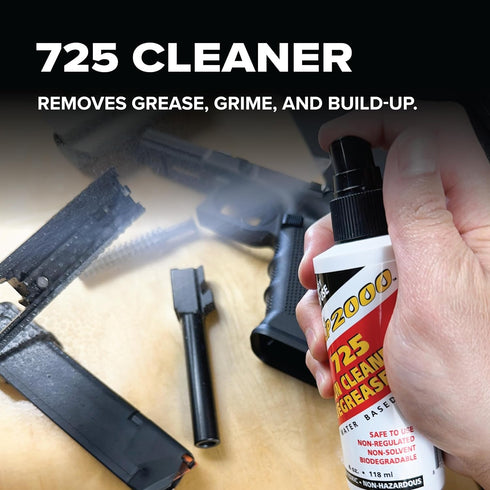 2000 Pack, 725 Slip Extreme Cleaning System Combo Contains Extreme Weapons Lubricant (EWL), Gun Cleaner and Carbon