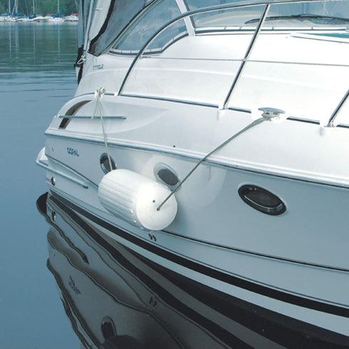 TaylorMade Big B Inflatable Vinyl Boat Fender, 6" x 15" for Boats 20-35', White