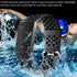 Wepro Bands Replacement Compatible Fitbit Charge 3 for Women Men Large, Waterproof Breathable Holes Watch Sport Strap Accessories for Fitbit Charge 3 SE Fitness Tracker, Black