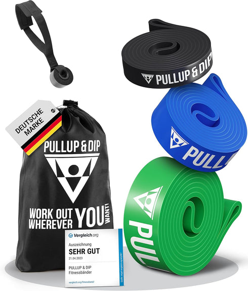 Pull Up Assistance Bands - Heavy Duty Resistance Bands for Pull Up Assist, Includes Exercise Ebook with 35 Exercises