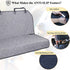 46" 52" VIVAGLORY Dog Seat Covers, Dog Backseat Cover Pet Bench Protectors with Anti-Slip Backing, Back Seats Cover