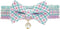 Blueberry Pet Green Plaid Breakaway Bowtie Cat Collar, Handmade Bow Tie and Pearl Charm, Neck 8.5"-12"