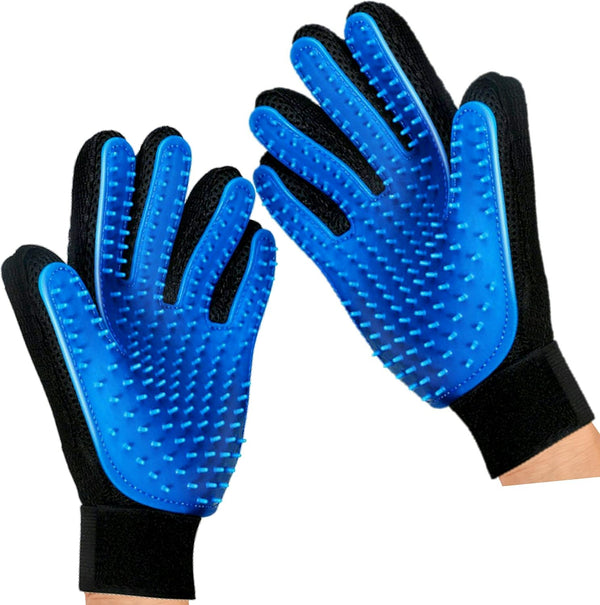 Mr. Peanut's Pet Grooming Glove Brush and Deshedding Aid, 259 Silicone Pins for Effective Grooming
