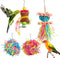 YUEPET 4 Pack Bird Shredder Toys - Small Parrot Chewing Toys for Parakeets, Parrotlets, Lovebirds, Cockatiels