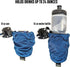 Shock-Absorbing Bike Cup Holder (Blucifer Blue Diamond), Fits All Handlebars, Adjustable for Any Size Drink