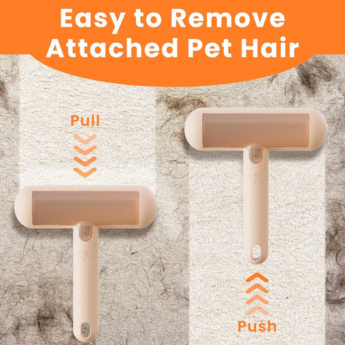 Pet Hair Remover and Reusable Lint Roller, Dog and Cat Hair Removal Tool for Furniture and Couch
