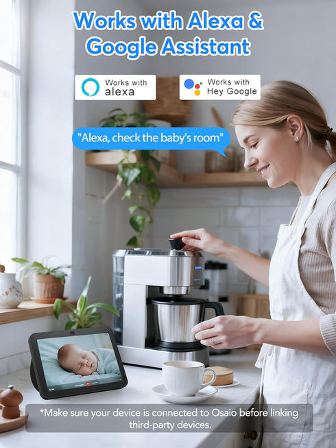 Elelink 2K 3MP, 256GB 2.4GHz Indoor Security Camera Motion & Sound Detection, Real-Time Alerts, Two-Way Audio, Works