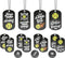Inkstone Softball Dogtag Necklaces - Motivational Stop Dreaming Start Doing - 12 Pack Encouraging Gift for Students,