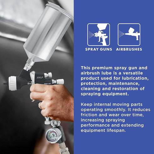 4 Master Airbrush Elite Spray Gun and Airbrush Lubricant, Ounce - Ideal Lube for Increased Spraying Performance