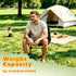 ElutaGioy Backpacking Camping Chair, Portable Foldable Compact Chair with Breathable Nylon Mesh, Lightweight Folding