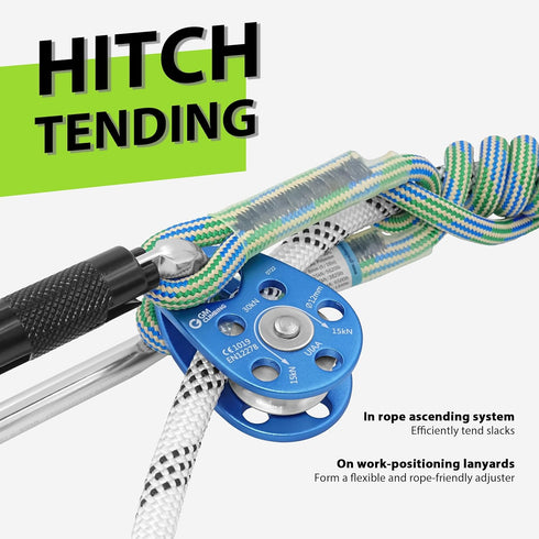 GM CLIMBING Micro Pulley, Swing Cheek, 30kN, CE UIAA Certified
