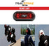 Trailstrike LED Red Rear Helmet Light for Motorcycle, Rechargeable Safety Lamp with USB Cable, TS-101-A