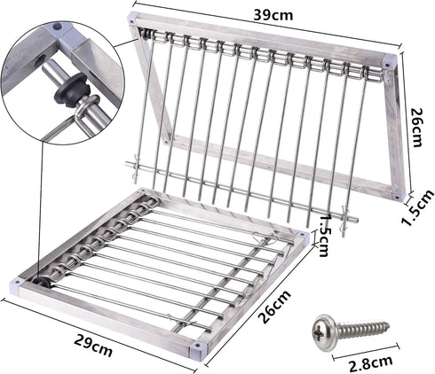 Stainless Steel Bird Cages Trap, 1PC Pigeon Trap Door with Wire Bars Frame Entrance U-Trap for Pigeon Birds House (29 *