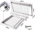 Stainless Steel Bird Cages Trap, 1PC Pigeon Trap Door with Wire Bars Frame Entrance U-Trap for Pigeon Birds House (29 *