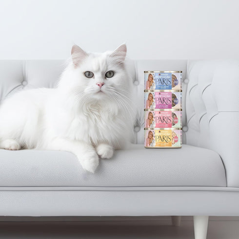 2.47oz (Pack 12) Weruva Paris Hilton Pamper Like Paris Natural Grain Free Wet Cat Food, Chicken and Beef Pat, Can