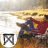 FRCOLOR Fishing Folding Chair Outdoor Foldable Beach Stool Lightweight Portable Camping Chair with Storage Bag