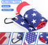 Golf Club Brush and American Flag Golf Towels - Cleaning Kit with Strong Magnet for Golf Clubs or Bag