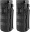 FRTKK Tactical MOLLE Water Bottle Pouch, Military Holder Bag with Drawstring Open Top & Mesh Bottom for Sports Travel