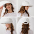 Womens Sun Hat - 2 in 1 Zip-Off Sun Protection Visor Beach Hat for Women, Packable Golf Hat
