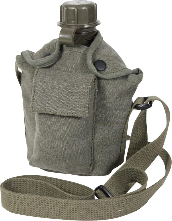 Rothco Vintage Canteen Carry, All with Shoulder Strap