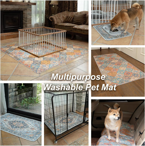 54" x54" nunubaby Washable Pee Pads for Dogs, Stylish, Non-Slip and Leak-Proof Pee Pads. Reusable Potty Pads for Dogs