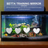 balacoo 4pcs Betta Training Mirror, Betta Tank Decoration and Exercise Mirror for Betta Fish, Aquarium Supplies