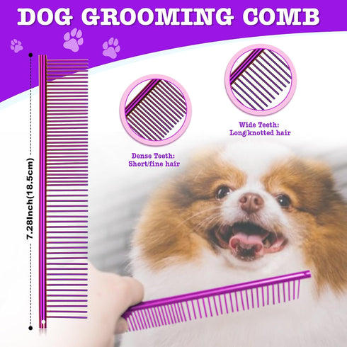 7" 6 1 Set Dream Reach Dog Grooming Scissors - Professional in Pet Scissors Sharp and Durable Shears Thinning, Chunker